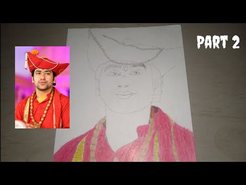 Baba Bageshwar Dham drawing part 2 #bageshwardhamsarkar #trending #viral #youtube #pencildrawing