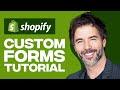 How to Integrate Custom Forms in Shopify (2024) Tutorial For Beginners