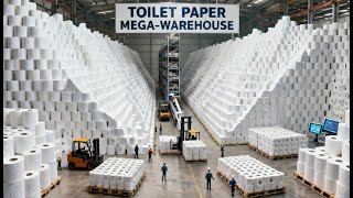 Inside the Toilet Paper Factory – (Full Process) How Million-Dollar Rolls Are Made