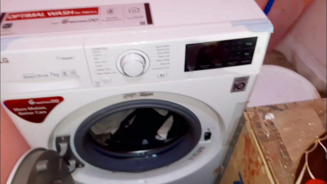 LG 7kg front loading Washing Machine Demo Nepali Lg washing Machine