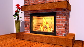 Model Stone Fireplace / Модель Камина из камня