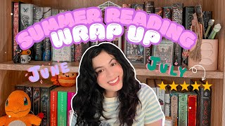 SUMMER READING WRAP UP 2025 ⭐📚 Books I Read June/July and Reviews ⭐💜