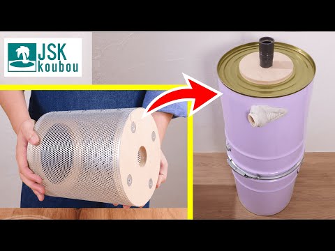 Видео: изготовление циклонного пылеуловителя 【DIY】