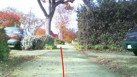 Sidewalk Detection with OpenCV