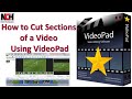 How to Cut Sections of a Video Using VideoPad