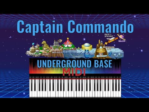 Captain Commando - Stage 7 UnderGround Base 🎹MIDI🎹 - YouTube