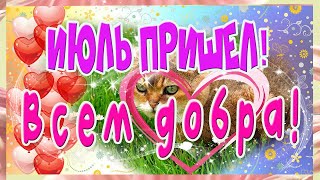 Доброго июльского дня! Музыкальная открытка с пожеланиями!