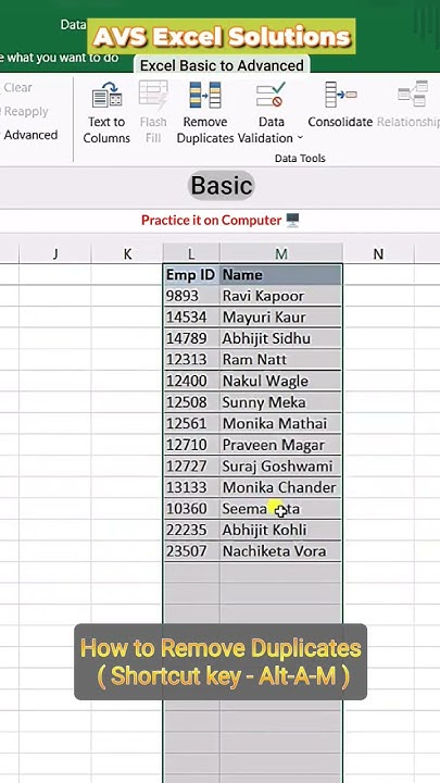 How to Quickly Remove Duplicate Data in Excel | Removing Duplicate ...