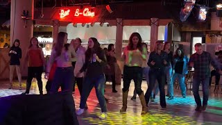 GROUP DANCING at GILLYS in LAS VEGAS