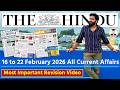 The Hindu Analysis Today | 22 February  2026 | Weekly Compilation | Current Affairs Today