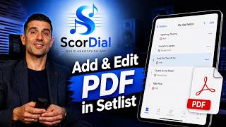 ScorDial Tutorial – Adding PDF in Setlist 🎼