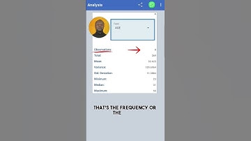 Data Analysis on Mobile Phone using EPI INFO MOBILE ANDROID (2 of 30): Descriptive Statistics