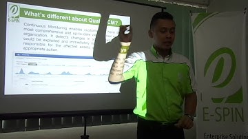 Qualys Continuous Monitoring Product Overview by E-SPIN