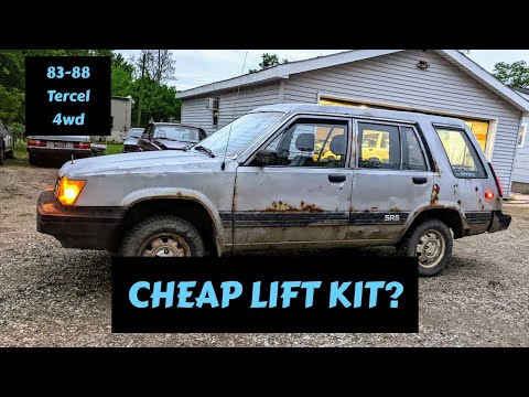 $250 LIFT KIT? How to LIFT: 1983-1988 Toyota Tercel 4wd wagon for CHEAP ...