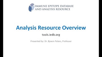 2022 User Workshop – 1.2 – IEDB Analysis Resource Overview & Section 1 Q&A