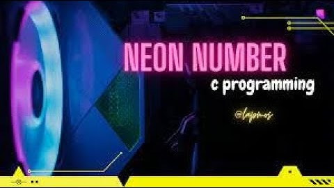 learn coding for neon number in java