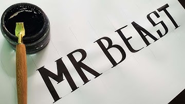 MR BEAST CALLIGRAPHY !!!  🙃