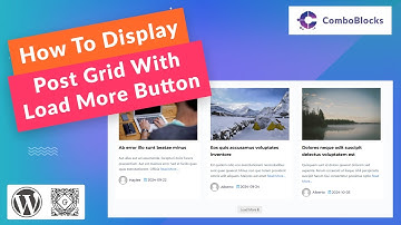 how to display post grid with load more button
