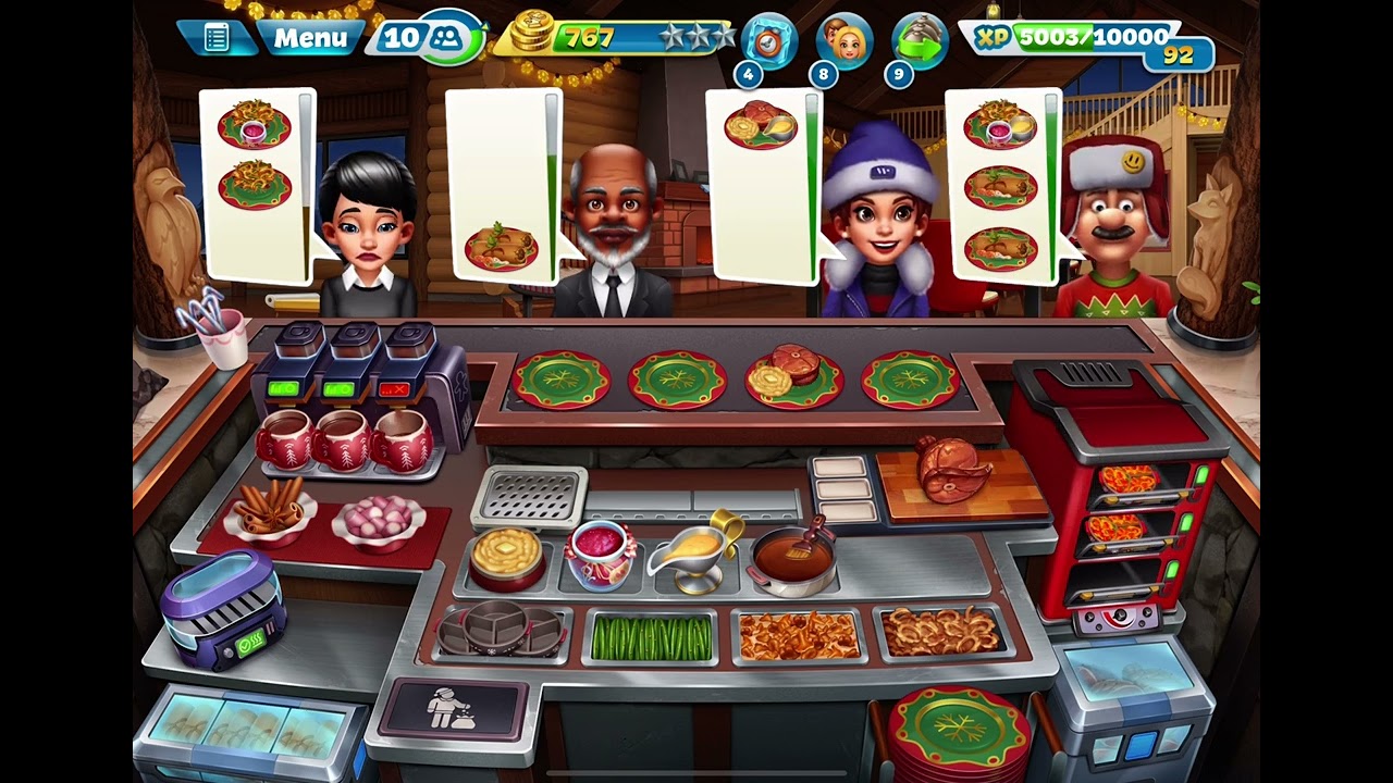 THIS IS SO DIFFICULT!! Cooking Fever New Restaurant Evergreen Edge Level 40 3 Stars Game Play 🦃⭐️