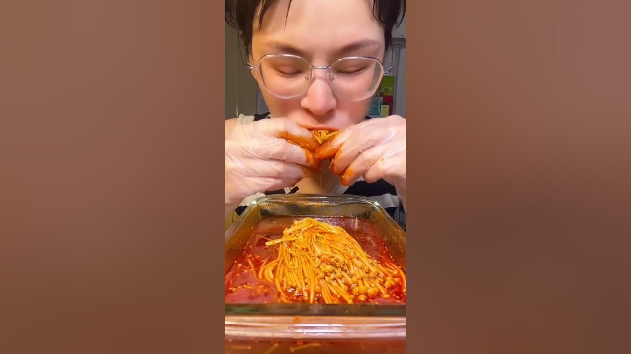 ASMR eat mushroom YouTube