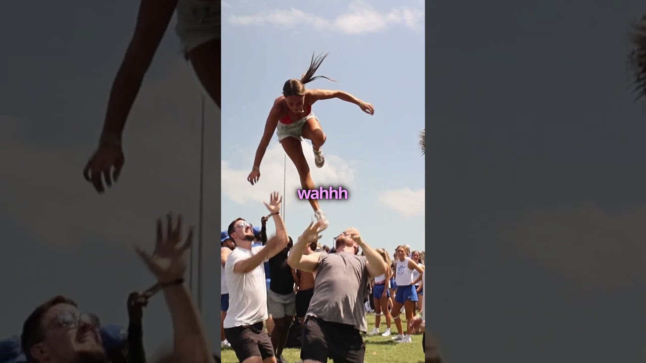 Two types of friends #cheer #live #stunt #shorts