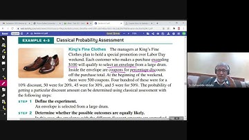 4.1 Classical Probability Assessment & Relative Frequency Assessment