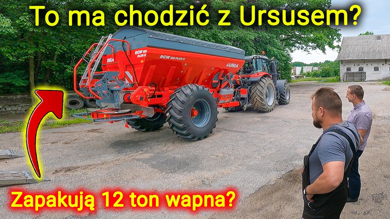 12- tonowy rozsiewacz  Unia RCW 120 PLUS H 👉będzie chodził z Ursusem? [Korbanek]