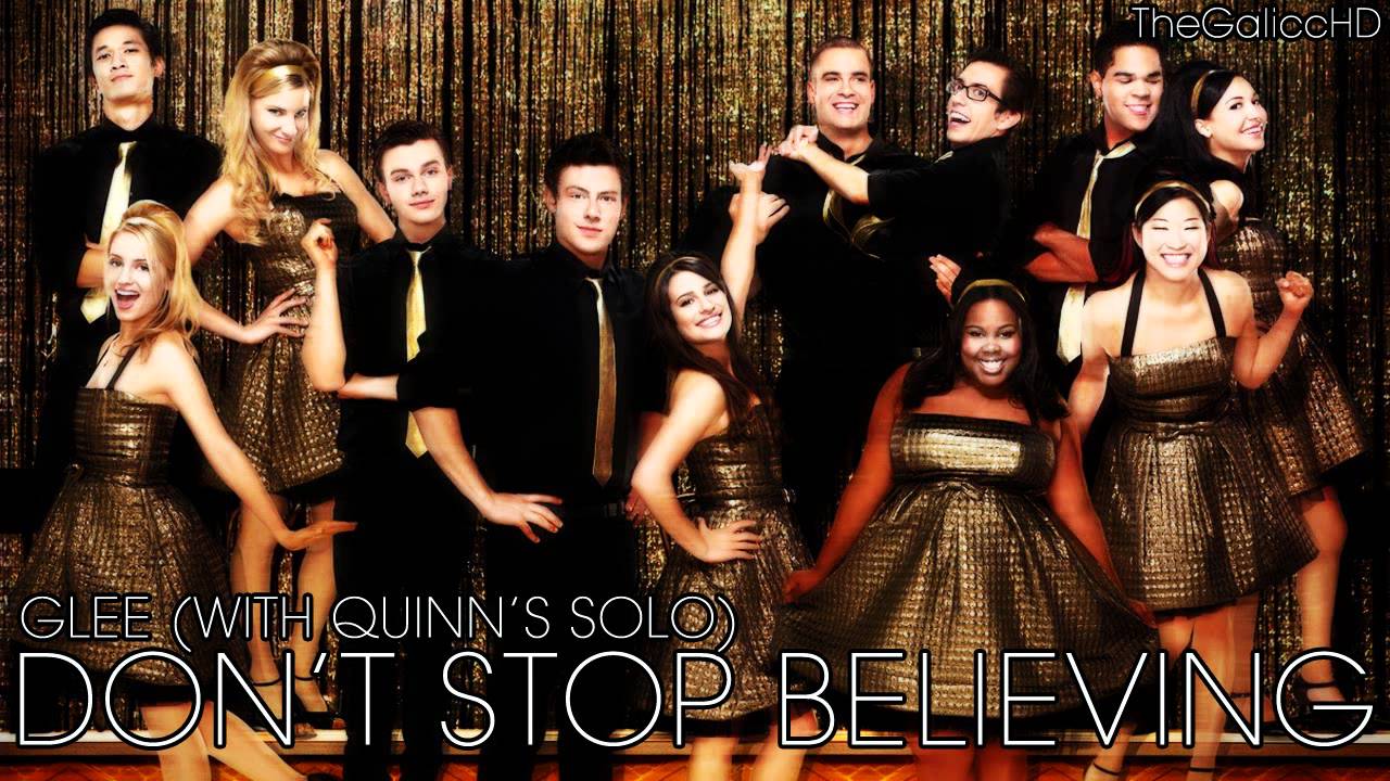 Glee // Don't Stop Believing (With Quinn's Solo) - YouTube