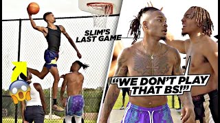 We SNUCK Into a College Campus \& Played The ENTIRE D1 Basketball Team! (They Were Talking Trash)