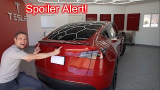 Tesla Model Y SPOILER Install!!