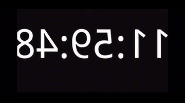11:59 time w seconds inverted