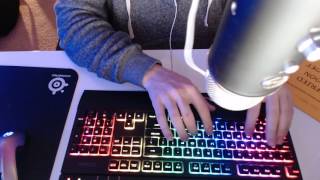 {Binaural ASMR} Keyboard typing, surprise background sounds *REALISTIC* screenshot 1
