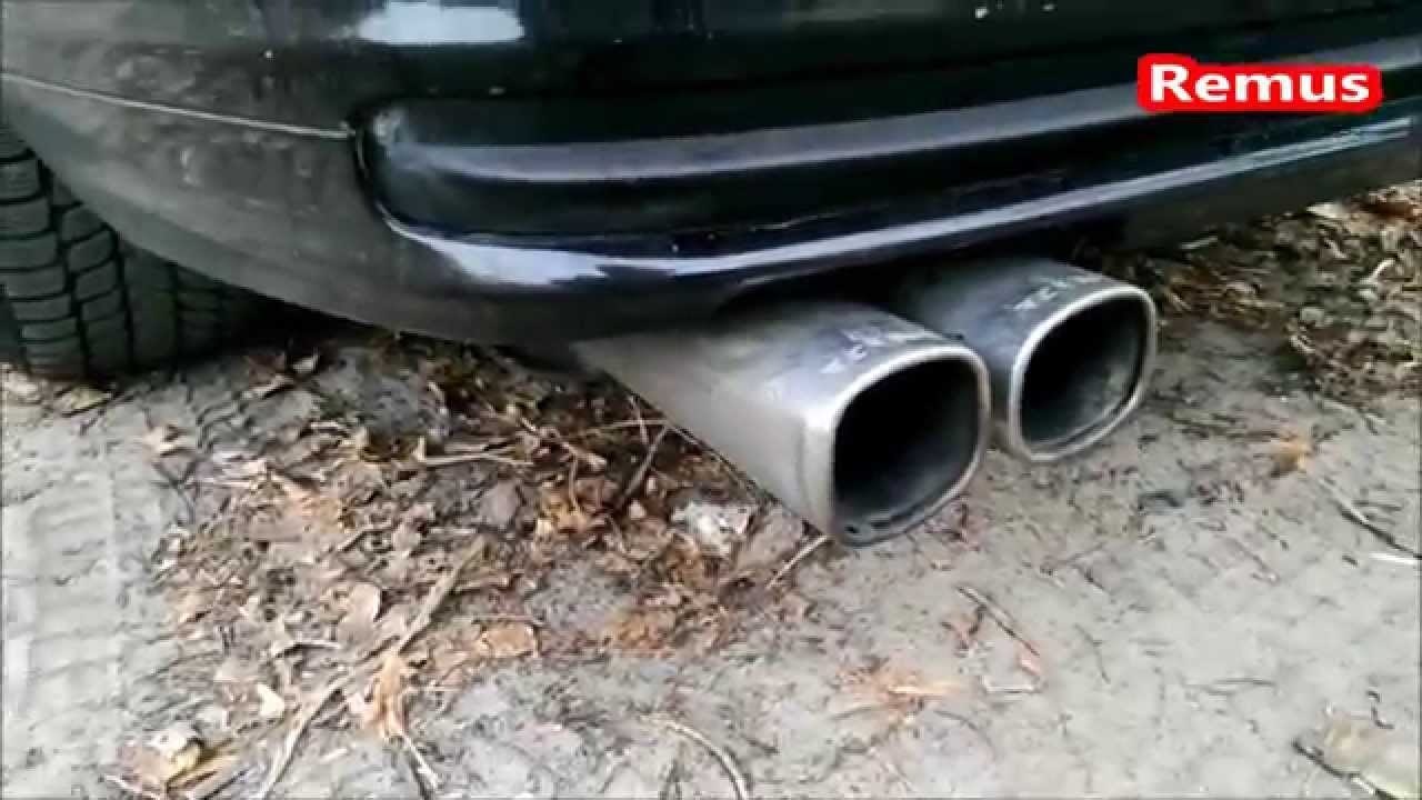 17 Exhaust Remus vs Stock. BMW e46 328 [Vad1m 2014] - YouTube