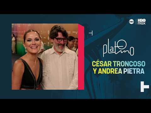 César Troncoso and Andrea Pietra on the Platino Awards® Red Carpet