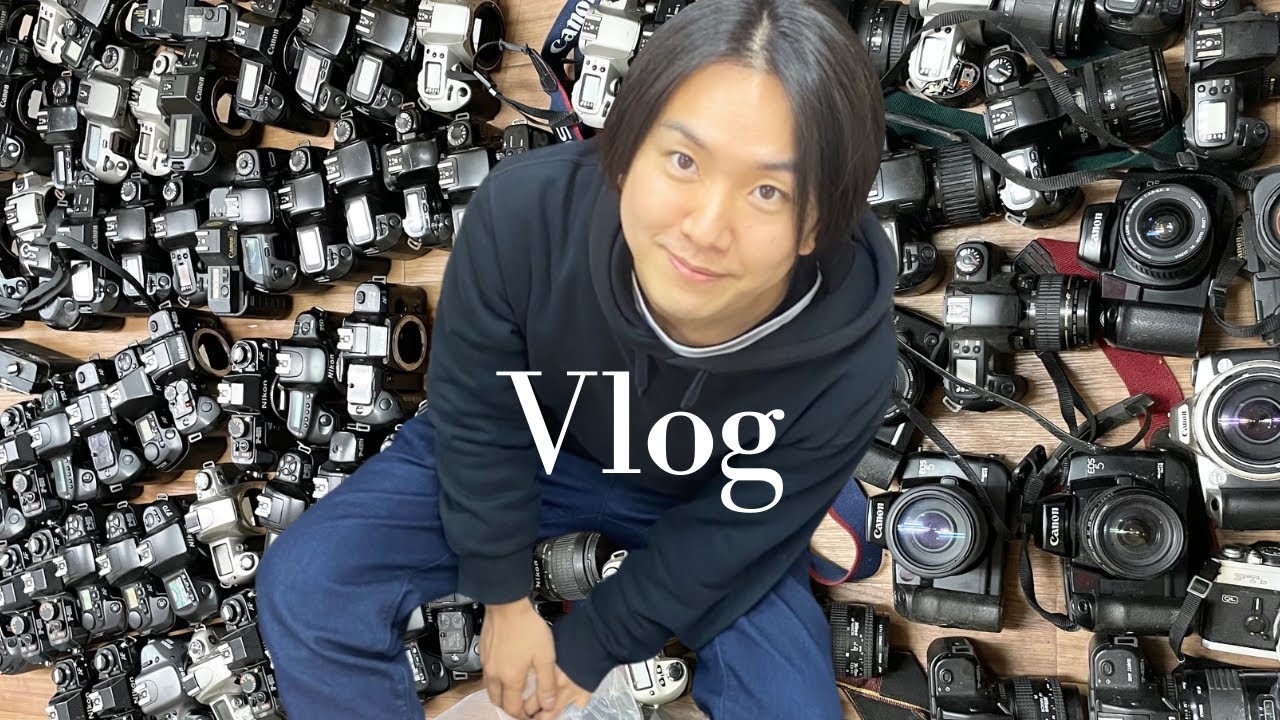 Vlog] Unboxing a large number of cameras I bought at an antique