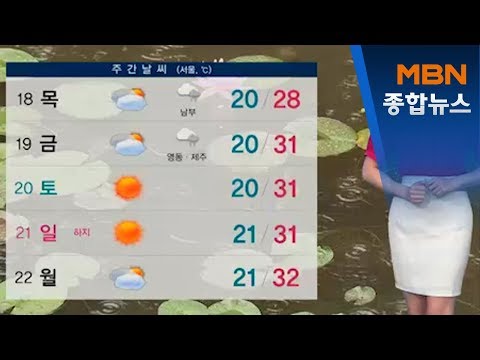 내일 중부 낮 더위…전남·제주 차츰 비[MBN 종합뉴스]
