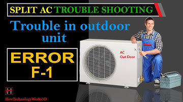 Error F -1 : Trouble shooting in outdoor unit of Split Air Conditioners