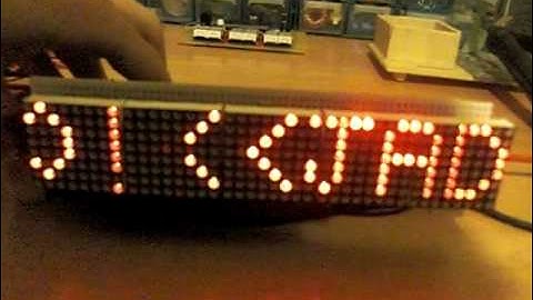 Cartel con PIC16f877a