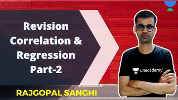 Correlation & Regression Part - 2 | Revision | JUST CA Foundation | Rajgopal Sanghi