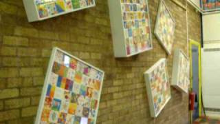 Green Frog Pottery - Somers Park School tile mural