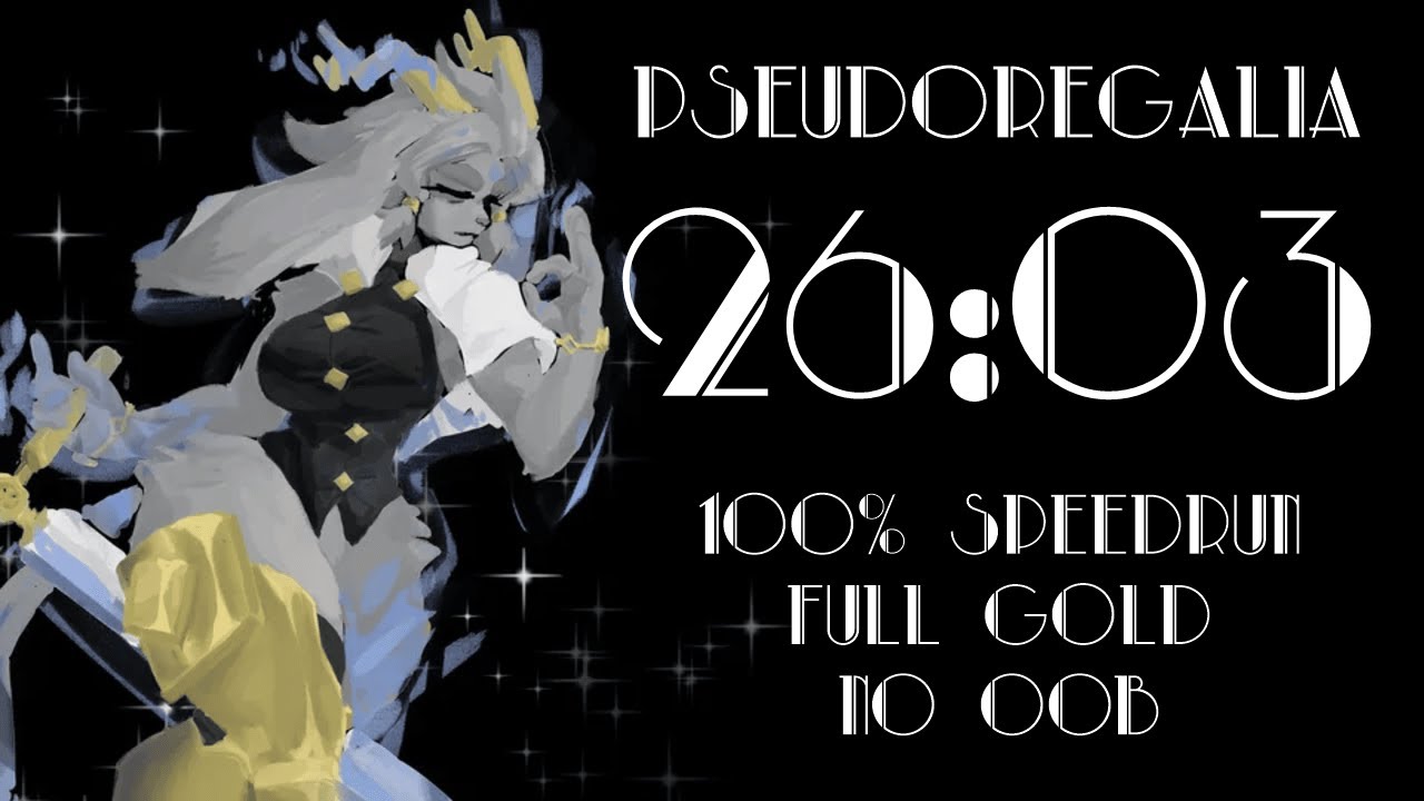 [Pseudoregalia] 100% (No OOB, Full Gold) - 26:03 (WR)