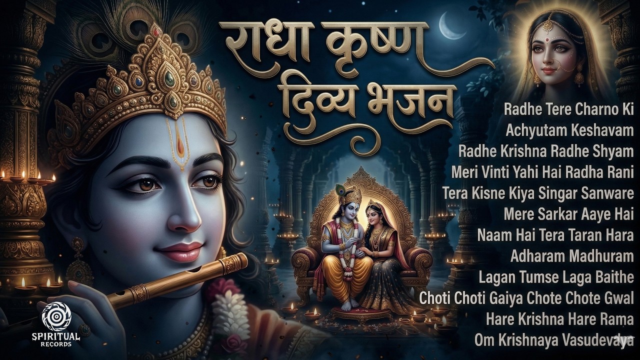 Morning Meditation Bhajans | Radha Krishna Top 12 Superhit Songs | Spiritual Healing