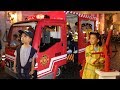 Fire rescue  police training at kidzania kids pretend play with ckn toys