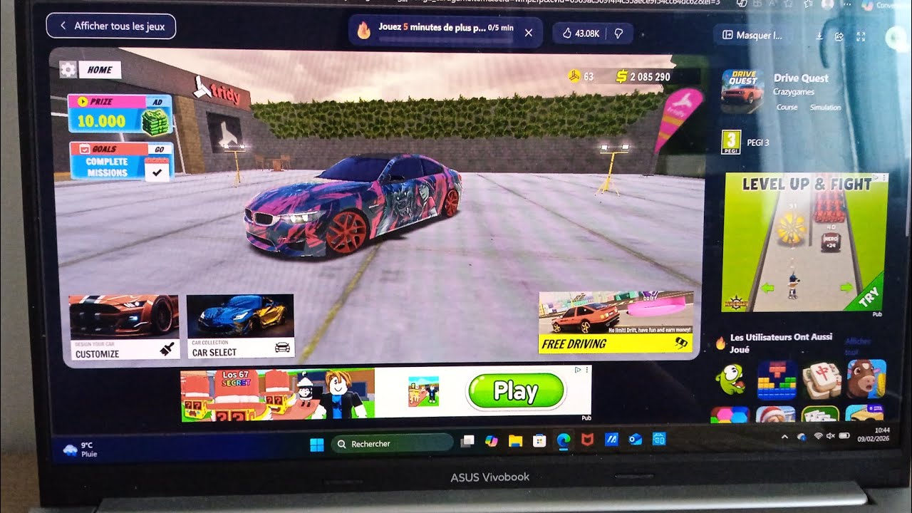 Gameplay Drive Quest sur PC - YouTube
