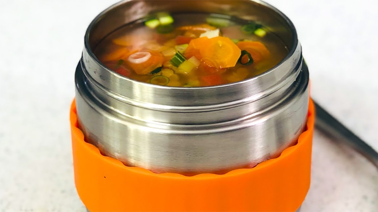 Thermos-Cooked Red Lentil Soup