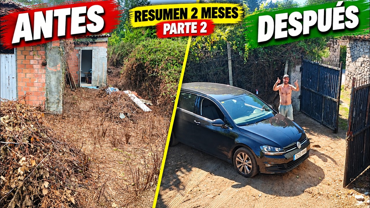 Seguimos despejando la FINCA… hasta conseguir METER EL COCHE | 2 meses GALICIA OFF THE GRID🌿 parte 2