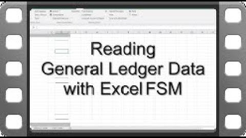 Importing Accounting Software General Ledger Data in Excel