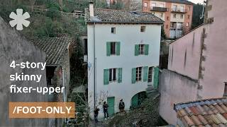He turned fixer-upper hidden in French village maze into foot-only oasis