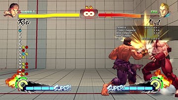 USFIV: Ryu 421 damage meterless counter-hit combo