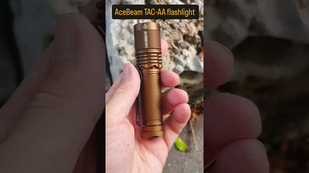 Acebeam TAC-AA flashlight pocket tactical EDC 5000k 
